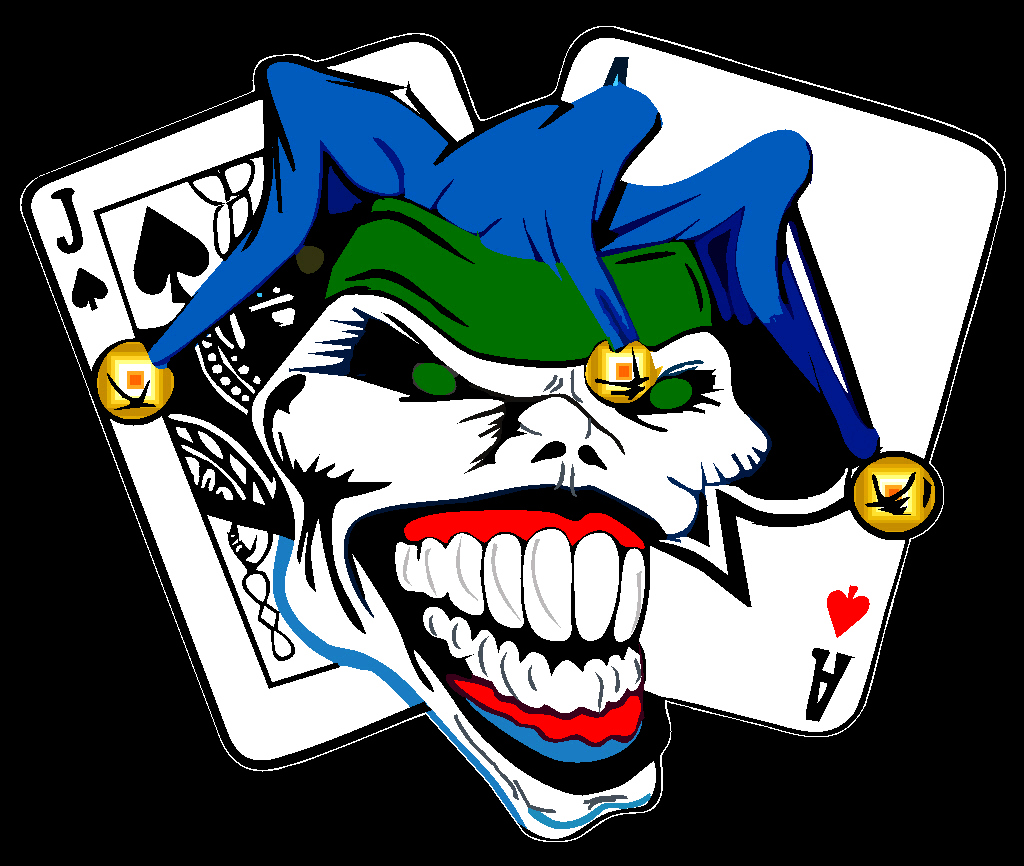 Printed Decals Tribal butterfly and Joker decal